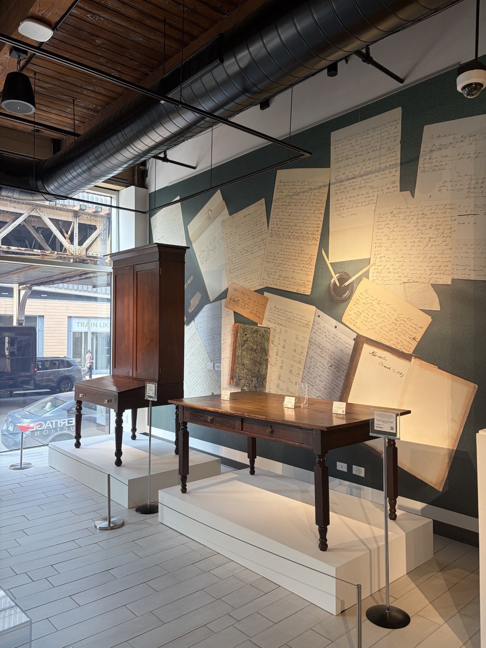 Desk and Table from the Lincoln & Herndon Law Office at Heritage Auctions